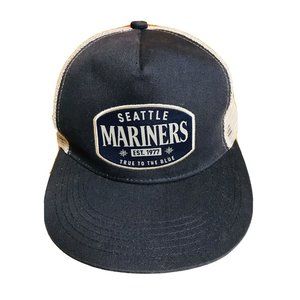 Seattle Mariners True to the Blue Hat Blue with Gray Mesh